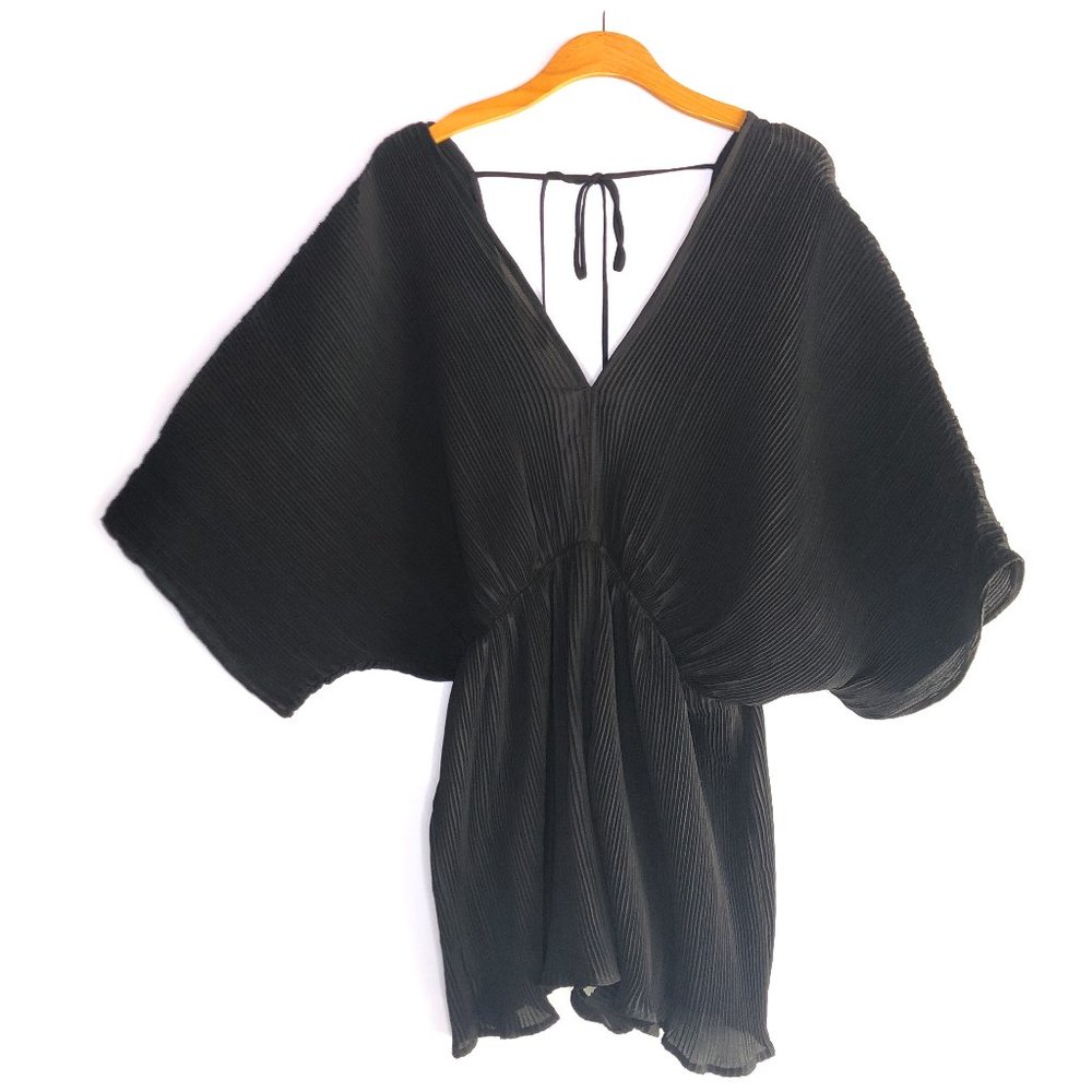 Flying Tomato Black Pleated Jumpsuit